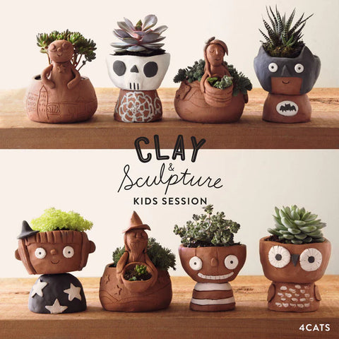 November | Clay Wheel & Sculpture for Kids | 4 Weeks | ages 7 - 12