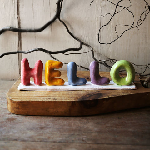 May | Bubble Letters Clay | adults 15+