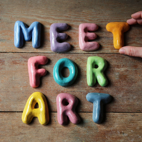 May | Bubble Letters Clay | adults 15+