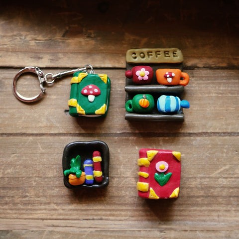 September | Coffee & A Good Book (magnet or keychain)