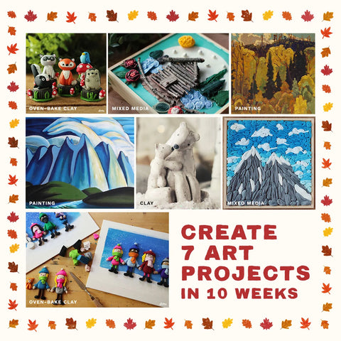 Fall Art Classes | 6 or 12-Week Session | Ages 5 to 12