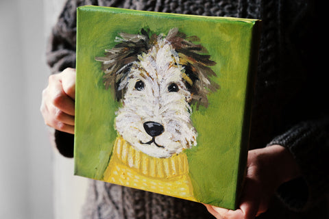 "Happiness is a warm puppy."