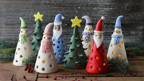 Q: What do you get when Santa, snowmen and trees walk into a cabin?