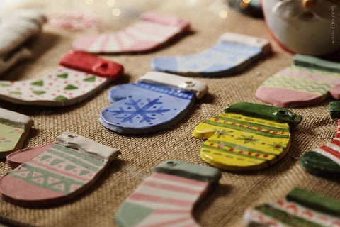 November | Trim The Tree Pottery Ornaments